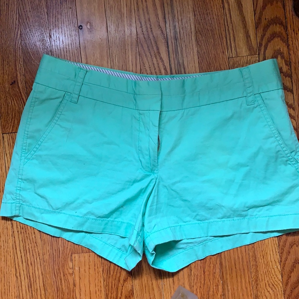 Mint Green JCrew 100% Chino Shorts